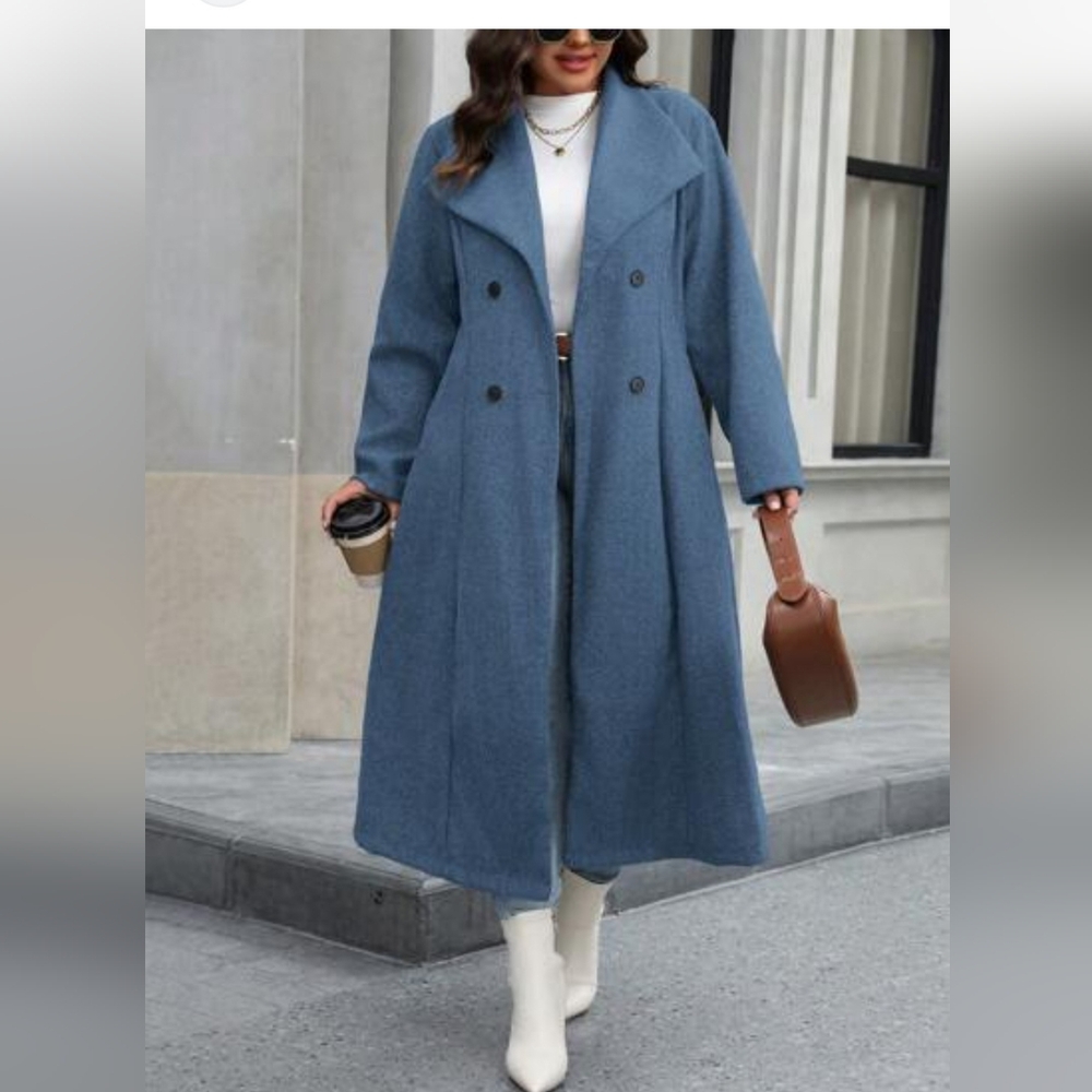 SHEIN LONG COAT - Picture 1 of 8